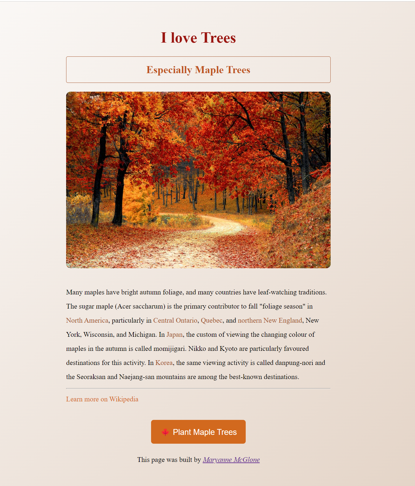 Maple Trees project preview